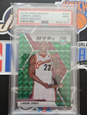 Panini LeBron James Green Mosaic MVPs Card
